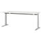 Bureau Profi 2.0, rectangulaire, pied C, L 1800 x P 800 x H 700-810 mm, gris clair/argent