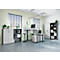 Bureau Profi 2.0, réglage électrique de la hauteur, L 1600 x P 800 x H 710 - 1190 mm, gris clair/noir