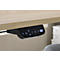 Bureau - rechthoekig - elektrisch in hoogte verstelbaar - T-poot - B 1600 x D 800 x H 620-1280mm - incl. Memory Master + bureauverdeler - eiken decor/zilver