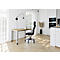 Bureau, rectangulaire, 4 pieds, tube carré, L 1200 x P 672 x H 685-810 mm, Chêne sauvage/argenté