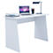 Bureau rectangulaire à panneaux latéraux biseautés, L 1100 x P 500 x H 740 mm, blanc