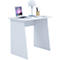 Bureau rectangulaire à panneaux latéraux biseautés, L 800 x P 500 x H 740 mm, blanc