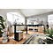 Bureau réglable en hauteur électriquement TEMPIO - l. 1600 x P 700 x H 640-1280 mm - chêne Hicokry/anthracite
