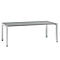 Bureau SOLUS PLAY, 4 pieds, hauteur ajustable, l. 2000 x P 1000 x H 720 - 820 mm, ceramic grey