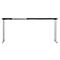 Bureau START OFF - elektrisch in hoogte verstelbaar - B 1600 x D 800 x H 705-1205 mm – T poot blank alu - wit + accessoire lade - ons merk Schäfer Shop Select