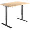 Bureau START OFF - réglable en hauteur électriquement - L 1200 x P 800 x H 705-1205 mm - pied en T noir - décor érable - notre marque Schäfer Shop Select