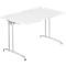 Bureau TARA, pieds en C, rectangulaire, l. 1200 x P 800 x H 720 mm, blanc