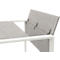 Bureau TEMPIO - l. 1200 x P 800 x H 740 mm - avec support pour guide-câbles - béton/blanc