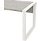 Bureau TEMPIO - l. 1200 x P 800 x H 740 mm - avec support pour guide-câbles - béton/blanc