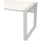 Bureau TEMPIO - l. 1200 x P 800 x H 740 mm - avec support pour guide-câbles - blanc