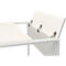 Bureau TEMPIO - l. 1200 x P 800 x H 740 mm - avec support pour guide-câbles - blanc