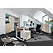 Bureau TEMPIO - l. 1200 x P 800 x H 740 mm - avec support pour guide-câbles - blanc