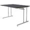 Bureau Toledo, hauteur ajustable, rectangulaire, pieds en C, largeur 1200 mm, anthracite
