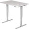 Bureau ULM, électrique, hauteur ajustable, l. 1200 mm, gris clair