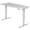 Bureau ULM, électrique, hauteur ajustable, l. 1800 mm, gris clair