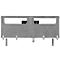 Bureaublad akoestische scheidingswand BE Veiligheidsscherm Achterwand, met acrylraam, dikte 10 mm, B 140 x H 60 mm, lichtgrijs