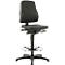 Bureaustoel All-In-One 9631, opstaphulp en glijders, kunstleer, skai zwart