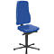 Bureaustoel All-in-One 9640, met glijder, bekleed met kunstleder, blauw