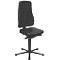 Bureaustoel All-in-One 9640, met glijder, bekleed met kunstleder, zwart