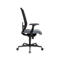Bureaustoel SSI Lady Proline - 3D punt synchroonmechanisme - wellness zitting - 3D netrugleuning - met armleuningen - zwart/grijs - Schäfer Shop Genius 