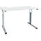 Bureautafel ALICANTE, C-poot, rechthoek, B 1200 x D 800 x H 680-820 mm, lichtgrijs