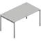 Bureautafel ARLON-OFFICE, B 1400 x D 800 x H 730 mm, lichtgrijs