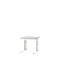Bureautafel BARI, C-poot, vorm B, rechthoek, B 800 x D 800 x H 680-820 mm, lichtgrijs