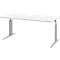 Bureautafel BARI, rechthoek, vorm A, C-poot, B 1600 x D 800 mm, wit