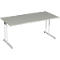 Bureautafel PALENQUE, C-poot, rechthoek, B 1600 x D 800 x H 720 mm, lichtgrijs