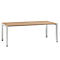 Bureautafel SOLUS PLAY, 4-poot, in hoogte verstelbaar, B 2000 x D 1000 x H 720 - 820 mm, kersen-Romana
