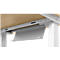 Bureautafel TOPAS LINE, handmatig in hoogte verstelbaar, B 800 mm, lichtgrijs/zilver/zilver