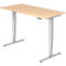 Bureautafel ULM, elektrisch, in hoogte verstelbaar, B 1600 mm, esdoornpatroon