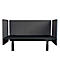 Bureauwand Luxor, klembevestiging, geluidsabsorptie tot 85 %, ca. 3 kg, B 600 x D 20 x H 600 mm, PET &amp; staal, leigrijs