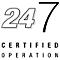 Logo mit den Ziffern 247 und dem Schriftzug 'CERTIFIED OPERATION'.
