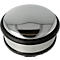 Butoir de porte, rond, avec anneau en caoutchouc protégeant la porte, antidérapant, Ø 100 x H 40 mm, inox mat