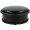 Butoir de porte, rond, avec anneau en caoutchouc protégeant la porte, antidérapant, Ø 100 x H 40 mm, inox noir 