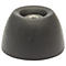 Cache-vis en caoutchouc en forme de champignon, gris foncé, avec vis à six pans creux dans le renfoncement.