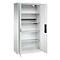C+P Akkuladeschrank Acurado, abschließbar, mit Inneneinrichtung, B 930 x T 500 x H 1950 mm, Stahl, lichtgrau RAL 7035/lichtgrau RAL 7035