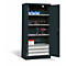C+P Akkuladeschrank Basic mit Vollblechtüren, H 1950 x B 930 x T 500 mm, Anthrazit