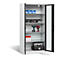 C+P Basic batterijlaadkast met kijkvenster van acrylglas, H 1950 x B 930 x D 500 mm, lichtgrijs/antraciet