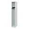 C+P brandweerkluis Evolo, model EXPERT, 1 compartiment, B 300 x D 500 x H 1850 mm, vloerglijders, lichtgrijs RAL 7035