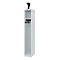 C+P brandweerkluis Evolo, model EXPERT, 1 vak, B 300 x D 500 x H 1850 mm, vloerglijders, helmhouder, lichtgrijs RAL 7035