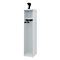 C+P Brandweerkluis Evolo, model EXPERT, 1 vak, B 400 x D 500 x H 1850 mm, vloerglijders, helmhouder, lichtgrijs RAL 7035