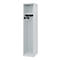 C+P Brandweerkluis Evolo, model EXPERT, 1 vak, B 400 x D 500 x H 1850 mm, vloerglijders, lichtgrijs RAL 7035