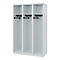 C+P brandweerkluis Evolo, model EXPERT, 3 vakken, B 1200 x D 500 x H 1850 mm, vloerglijders, lichtgrijs RAL 7035