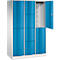 C+P combikast Resisto, 3 vakken, 8 vakken, B 1148 x D 540 x H 1950 mm, lichtgrijs/lichtblauw