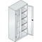 C+P Comfort acculaadkast met acrylglas doorkijkvenster, H 1950 x B 930 x D 500 mm, lichtgrijs/ruinrood