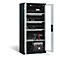 C+P Comfort acculaadkast met kijkvenster van acrylglas, H 1950 x B 930 x D 500 mm, antraciet/lichtgrijs