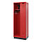 C+P Evolo brandweerkast, model KOMBI, 2 compartimenten, H 1950 x B 700 x D 500 mm, sokkel, vuurrood RAL 3000