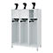 C+P Evolo brandweerkast, model YOUNGSTER, 3 compartimenten, H 1630 x B 1200 x D 500 mm, poten, lichtgrijs RAL 7035